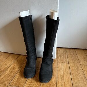 Easy Street Elegant Black Over the Knee Boots
